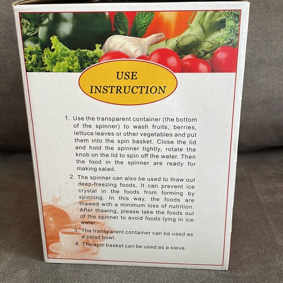 NWT.  Vegetable Spinner.  2.3 L - Picture 2 of 4